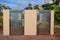 LE LAVANDOU, PROVENCE, FRANCE - AUGUST 17 2016: Automatic self cleaning public toilets which are common on the French Riviera.