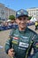 LE MANS, FRANCE - JUNE 11, 2017: Austrian race car driver Mathias Lauda Aston Martin Racing in the uniform gives autograph during