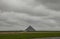 Le Mont-Saint-Michel, Normandy, from a distance.