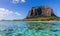 Le Morne Brabant Mauritius with sea panoramic