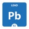 Lead Chemical 82 element of periodic table. Molecule And Communication Background. Lead Chemical Pb, laboratory and science