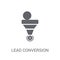 lead conversion icon. Trendy lead conversion logo concept on white background from General collection
