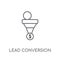 lead conversion linear icon. Modern outline lead conversion logo