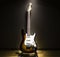 Lead electric guitar lighting painting with light