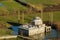 The Lead Mosque in the water, Shkoder, Albania. Ottoman style architecture mosque built in a 1773