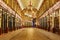 Leadenhall covered market interior at night in London