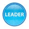 Leader floral blue round button