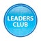 Leaders Club floral blue round button