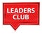 Leaders Club misty rose pink banner button