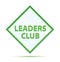 Leaders Club modern abstract green diamond button