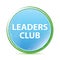 Leaders Club natural aqua cyan blue round button