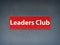 Leaders Club Red Banner Abstract Background