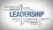 Leadership - animated word cloud