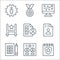 leadership line icons. linear set. quality vector line set such as celebration, co leaders, survey, resume, skills, goal, strategy