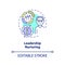 Leadership nurturing concept icon