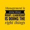 Leadership quote. Inspirational motivational quote. Black text over yellow background.