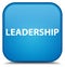 Leadership special cyan blue square button