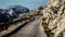 Leading the way to the Sveti Jure Peak within the Biokovo Mountains in Makarska, Croatia