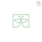 leaf butterfly logo design vector icon element isolated