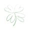 Leaf clover, luck, or St. Patrick`s Day vector illustration. Sketch. Hand drawn design