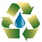 Leaf drop - Ecological concept - Logo