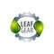 Leaf gear logo concept design. Symbol graphic template element