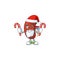 Leaf human kidney humble Santa Cartoon character having candies