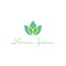 Leaf logo design template for spa & esthetics