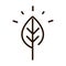 Leaf nature ecology environment line icon