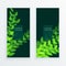 Leaf nature vertical banner card