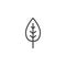 Leaf outline icon