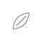 Leaf related vector linear icon