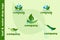 Leaf & water drop logo eps 10 file