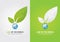 Leaf of the world. Eco volunteer icon. For green business solutions.