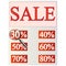 Leaflet that says Sale