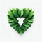 Leafy Melody, A Heart\\\'s Green Harmony, Generative AI