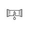 Leaking pipe line icon