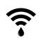 Leaking wifi vector icon