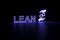 LEAN neon concept self illumination background