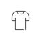 lean shirt line icon