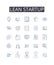 Lean startup line icons collection. Cryptography, Security, Encryption, Privacy, Decryption, Algorithms, Keys vector and