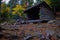 Lean to Shelter at Copperas Pond in the Adirondack Mountains High Peaks Region