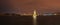 Leander`s Tower in the Marmara sea, twilight panorama, Istanbul