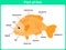 Leaning Parts of fish for kids - Worksheet