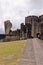 Leaning South East tower at Caerphilly Castle - Caerphilly - Wales