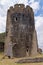 Leaning South East tower at Caerphilly Castle - Caerphilly - Wales