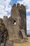 Leaning South East tower at Caerphilly Castle - Caerphilly - Wales