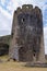 Leaning South East tower at Caerphilly Castle - Caerphilly - Wales