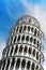 Leaning tower : Detail - Pisa - Tuscany - Italy