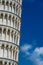 Leaning Tower of Pisa with clouds